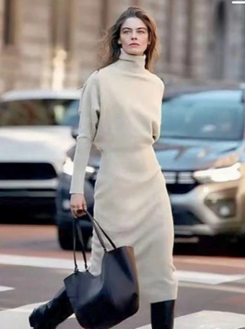 New with tags! Zara turtleneck long sleeve dress